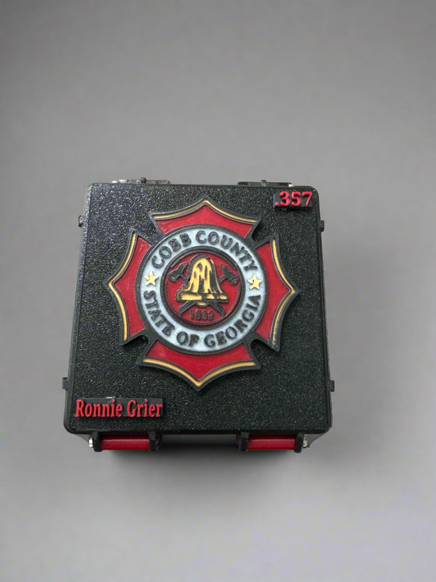 Custom .357 Ammo Box – Cobb County Firefighter Tribute