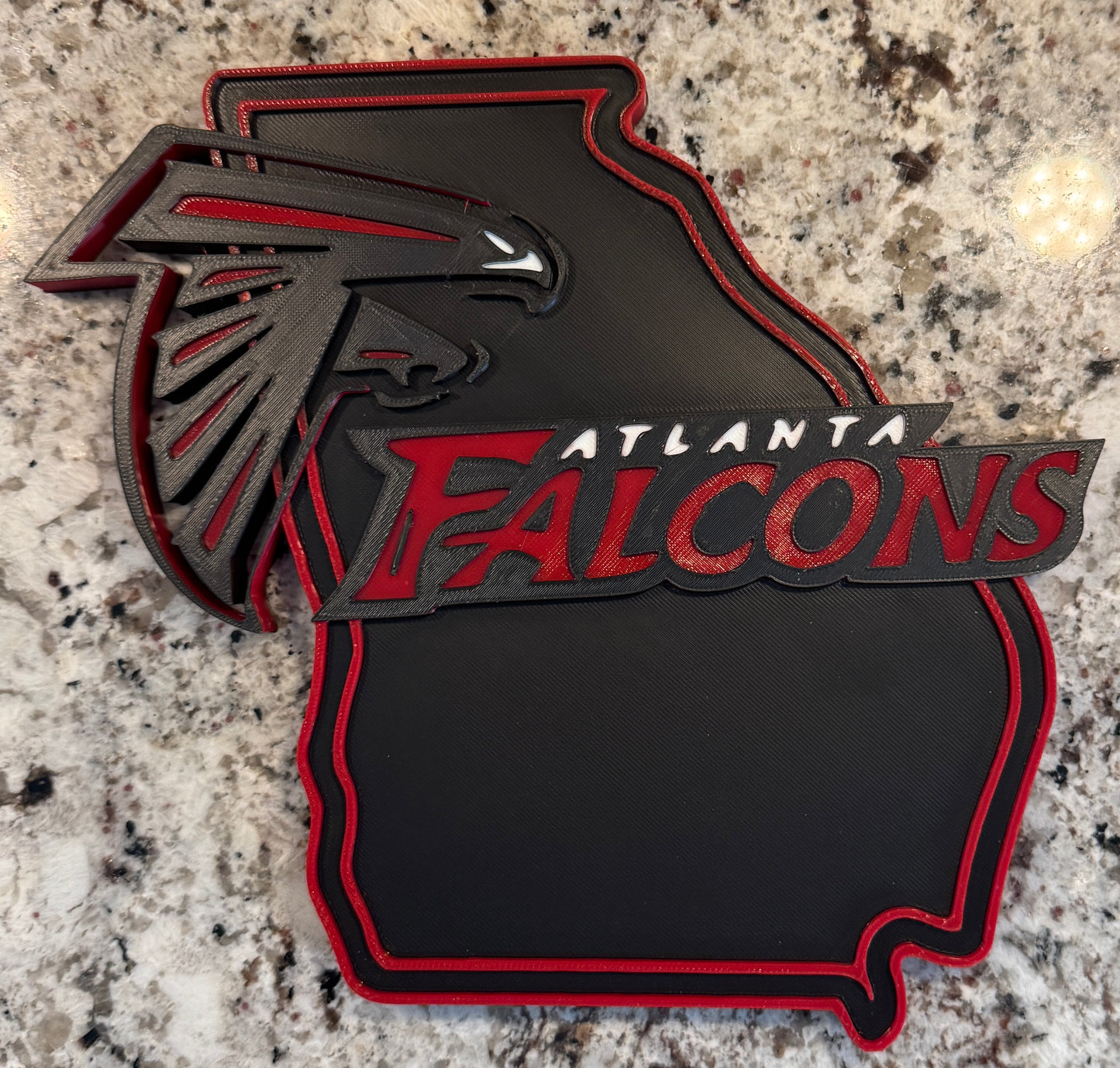 Atlanta Falcons 3D Plaque – Custom Printed