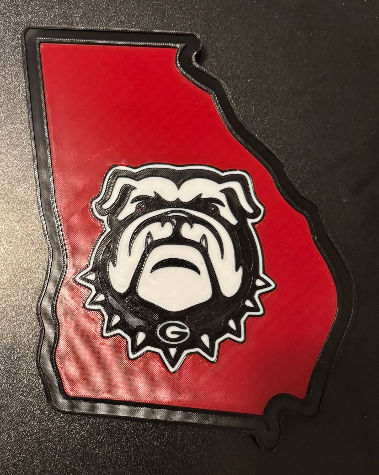 Georgia Bulldogs 3D Printed Plaque