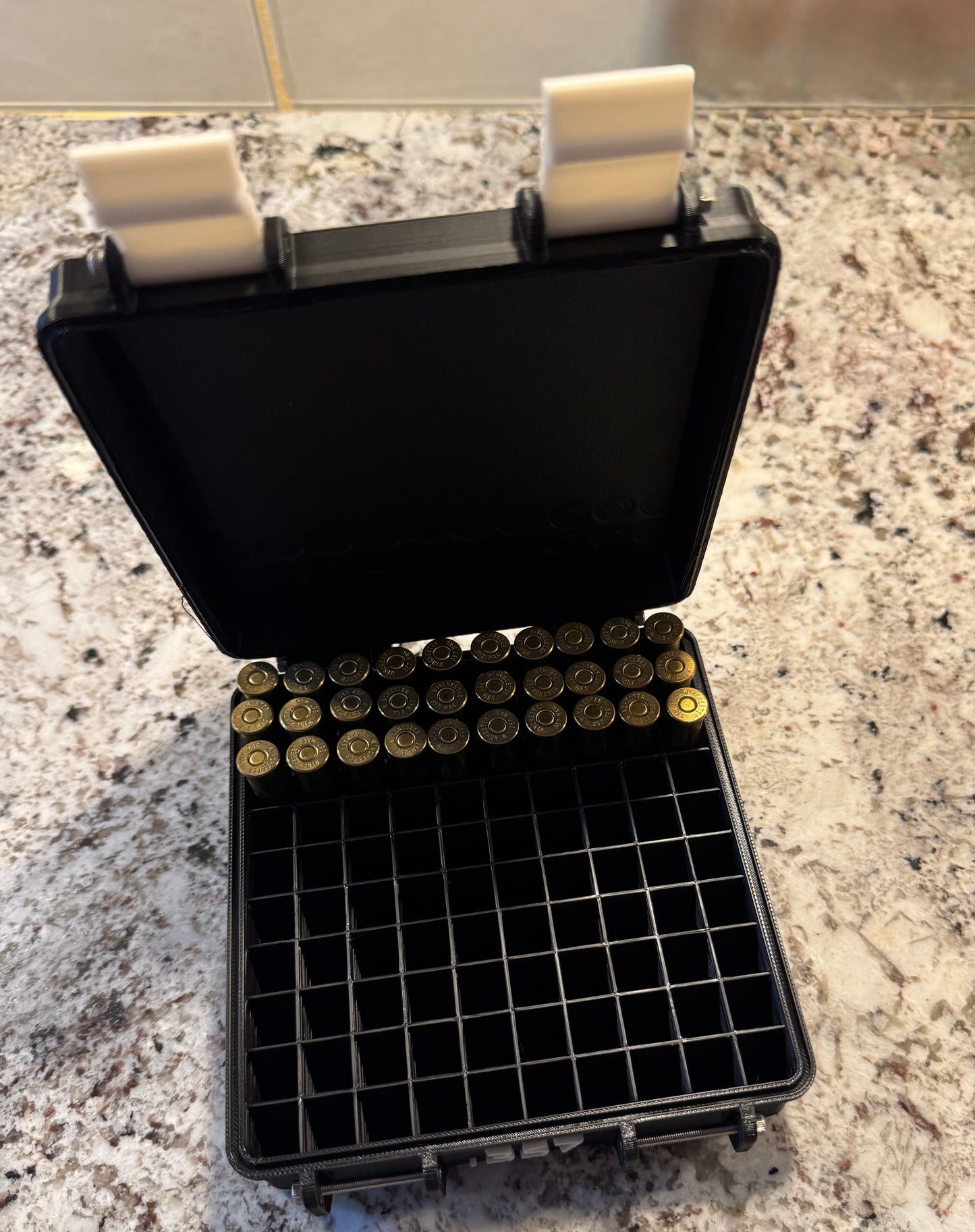 Custom 3D-Printed Hunting Camp Ammo Storage Case – .357 Edition