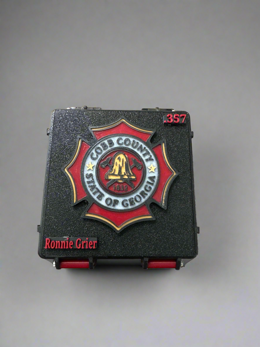 Custom .357 Ammo Box – Cobb County Firefighter Tribute